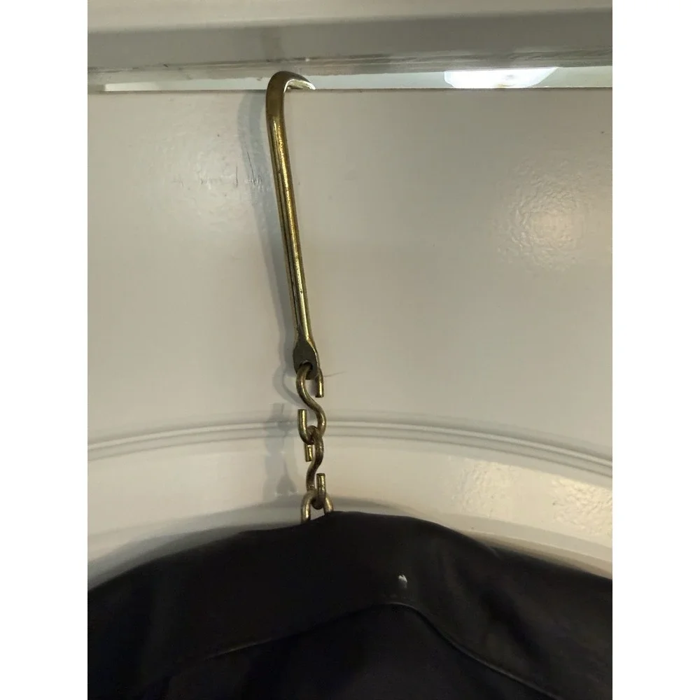 Vintage COACH Black Leather Mens Garment Bag Vintage Travel Luggage Rare!!